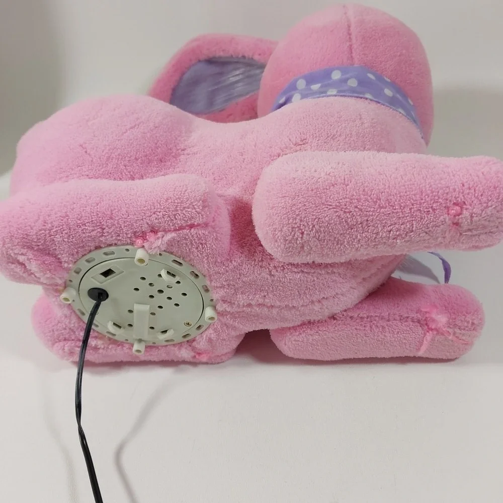 VTG Animatronic Fiber Optic Easter Parade Bunny Pink Flowers‎ TESTED/Works 11